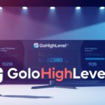 A dynamic and eye-catching illustration of the "GoHighLevel" brand status, captured in a sleek and modern aesthetic. In the foreground, the "GoHighLevel" logo stands prominently, its vibrant colors and clean lines commanding attention. The middle ground features a series of on-screen status indicators, conveying real-time information about the platform's availability and performance. The background is a minimalist, high-contrast environment, with subtle gradients and geometric patterns that create a sense of depth and sophistication. Dramatic lighting casts dramatic shadows, heightening the sense of drama and importance. The overall composition is balanced and visually compelling, seamlessly blending form and function to deliver a powerful, informative image.