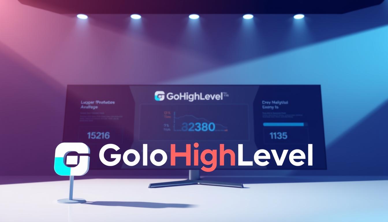 A dynamic and eye-catching illustration of the "GoHighLevel" brand status, captured in a sleek and modern aesthetic. In the foreground, the "GoHighLevel" logo stands prominently, its vibrant colors and clean lines commanding attention. The middle ground features a series of on-screen status indicators, conveying real-time information about the platform's availability and performance. The background is a minimalist, high-contrast environment, with subtle gradients and geometric patterns that create a sense of depth and sophistication. Dramatic lighting casts dramatic shadows, heightening the sense of drama and importance. The overall composition is balanced and visually compelling, seamlessly blending form and function to deliver a powerful, informative image.