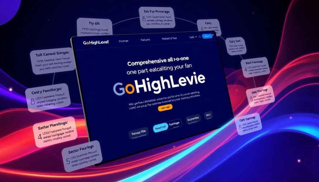 Generate an image representing GoHighLevel as an all-in-one marketing platform.