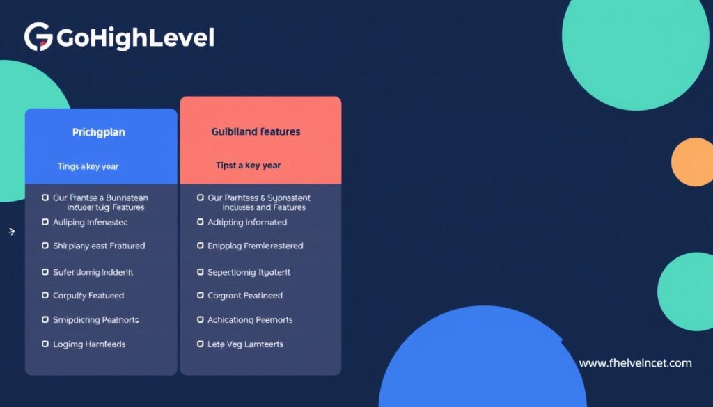 Generate an image representing GoHighLevel pricing plans