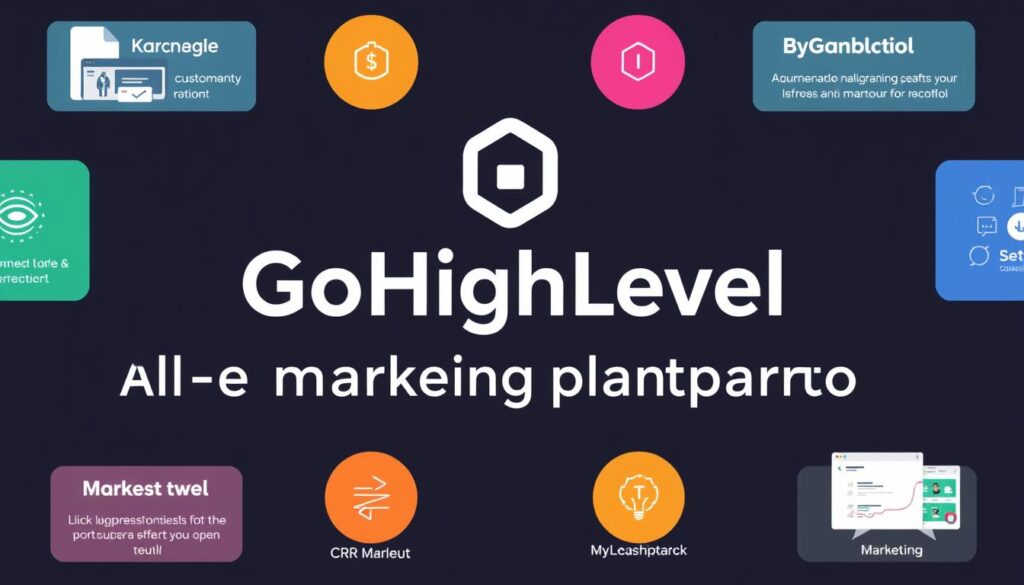 Generate an image representing GoHighLevel's all-in-one marketing platform